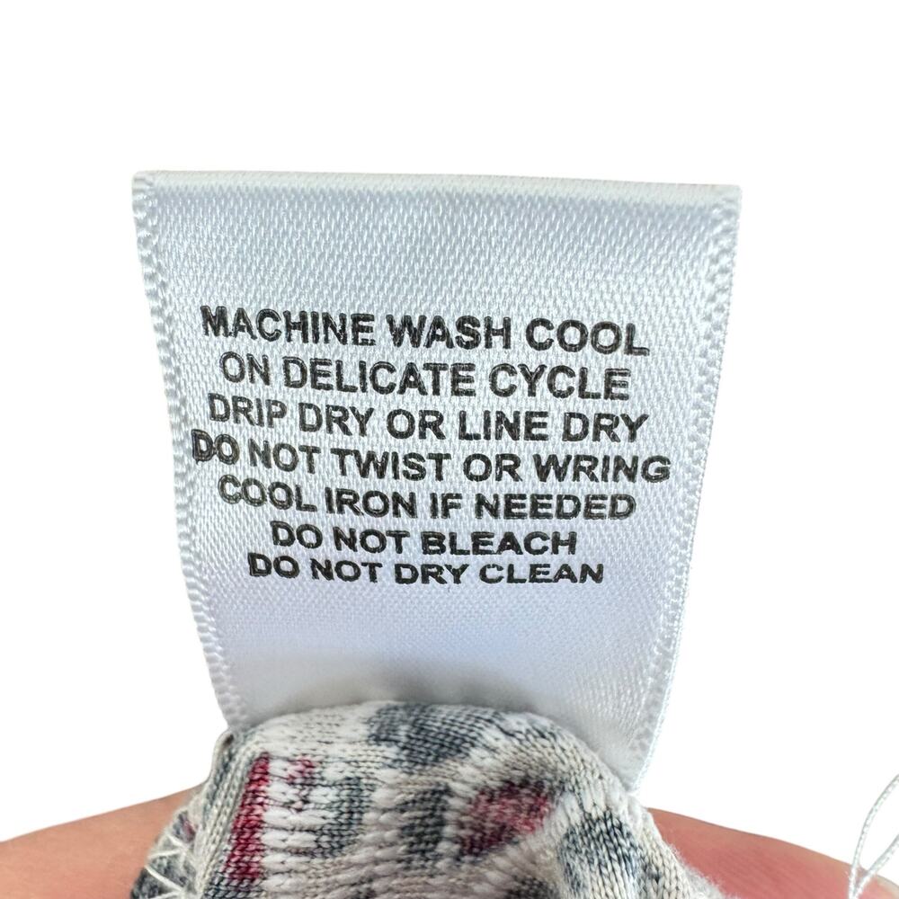 Emily Daniels Leopard Print Textured 3/4 Sleeve R… - image 5